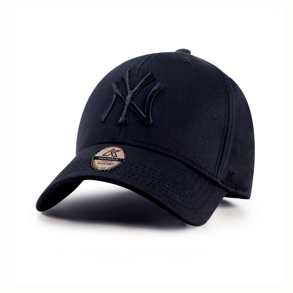 Black NY Embroidered Adjustable Baseball Cap