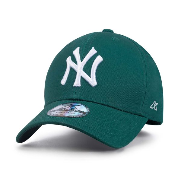 Green NY Embroidered Adjustable Baseball Cap