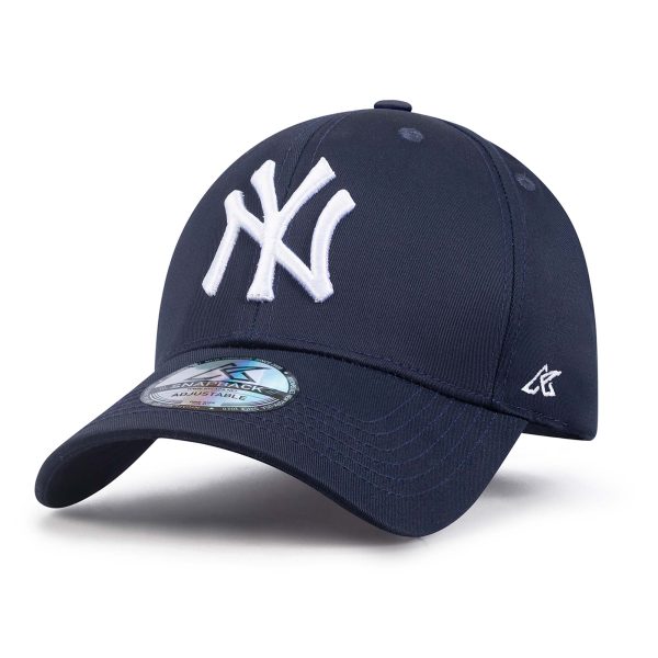 Navy Blue NY Embroidered Adjustable Baseball Cap